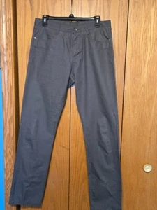 Calvin Klein Men's Gray 100% Cotton Straight Leg Pants Size 30x32 - Picture 1 of 6