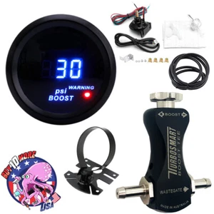 Turbosmart Boost Control Kit Black + 52mm Digital PSI Boost Gauge + Mount - USA - Picture 1 of 4