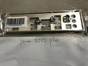  ASUS PRIME B550 PLUS IO SHIELD BACKPLATE METALL, ORIGINAL - Bild 1 von 2