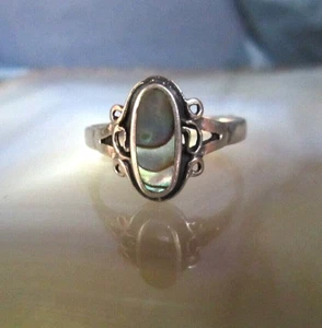 Ring Silber 925 Abalone Paua Muschel anmutig fein und edel 19mm - Bild 1 von 7