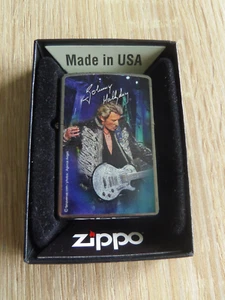 BRIQUET ZIPPO ESSENCE - JOHNNY HALLYDAY BLEU - Collection , OCCASION TBE - F 09 - Imagen 1 de 4