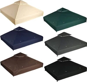 Ersatzdach für Pavillon Garten Ersatzbezug Pavillondach PVC wasserdicht 3x3m M1 - Bild 1 von 41