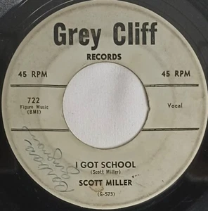 50s ROCKABILLY 45 HEAR Scot Miller I GOT SCHOOL - A KISS FROM YOUR LIPS 1959 - Picture 1 of 4