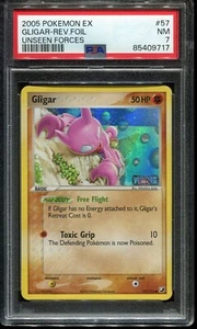 Pokemon Gligar Reverse Foil - Unseen Forces 57/135 - PSA 7 - Bild 1 von 2