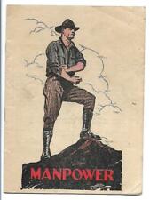 US military Manpower VD pamphlet post WWI health soldier safe sex propaganda