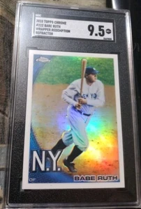 Babe Ruth 2010 Topps Chrome Wrapper Redemption Rare SP #222 Refractor SGC 9.5 M+ - Bild 1 von 4