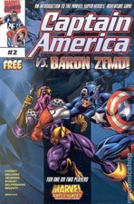 Captain America vs. Baron Zemo #2 VG 1998 Stock Image Low Grade