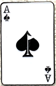 ACE OF SPADES SPIELKARTE METALL & EMAILLE GOLFBALL MARKER PINS UND ASSE C6 - Bild 1 von 2