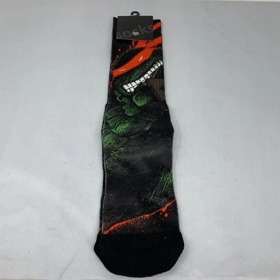 TMNT Teenage Mutant Ninja Turtles Raphael Crew Socks Bioworld Sample 2015 Rare - Image 1 of 4