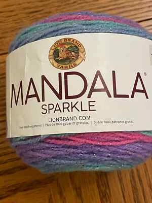 Lion Brand Mandala Sparkle DK weight Acrylic yarn color 313 Draco - Image 1 of 4