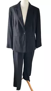 Tuta pantalone blazer e pantaloni C&A taglia 46 nera righe ad ago business - Foto 1 di 13