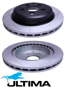SLOTTED REAR DISC BRAKE ROTOR SET FOR FORD FALCON BF BARRA BOSS 230 260 5.4L V8 - Picture 1 of 1