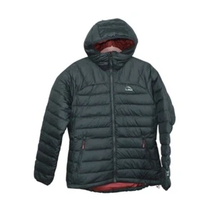 LL Bean Women's Bean's Down Hooded Jacket Black Size M - Picture 1 of 10