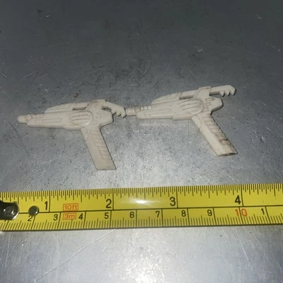 Винтажный 1993 Power Rangers белый рейнджер бластер лазерный пистолет оружие MMPR лот из 2 - Изображение 1 из 4