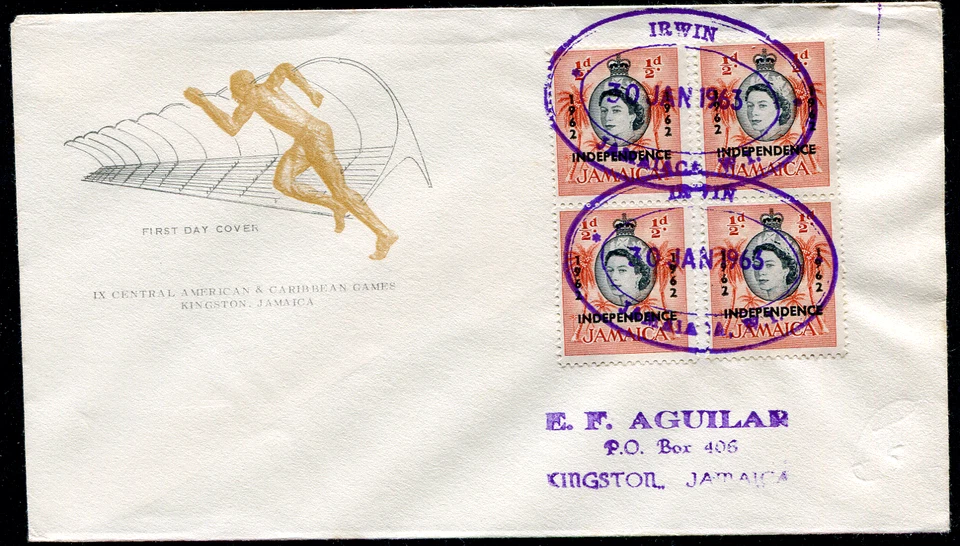 JAMAICA (25772): IRWIN matasellos/TRD cancelar 1963 en portada Foto 1 de 1