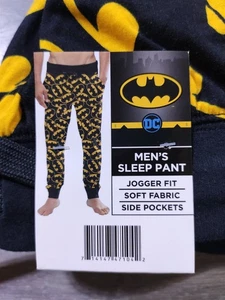 Batman Pijama Adulto 2XL Negro DC Comics Salón Pantalón Jogger Pijamas Superhéroe Para Hombres - Imagen 1 de 8