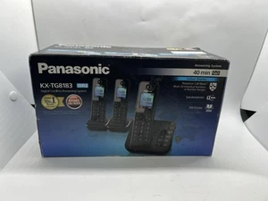 Panasonic KX-TG8183 Triple Digital Cordless Answering System Phone BNIB - Zdjęcie 1 z 23