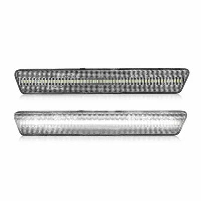 Luz marcadora de parachoques lateral trasera con lente LED transparente para Ford Mustang 1999-2004 blanca 2X Foto 1 de 4