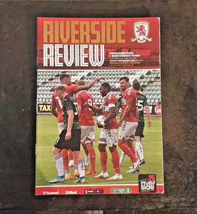 MIDDLESBROUGH V SHREWSBURY TOWN 4/9/2020 Carabao Cup Boro FOOTBALL PROGRAMME - Picture 1 of 3