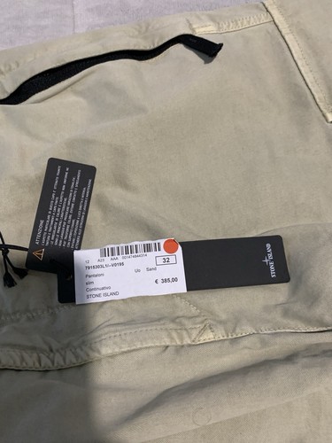 stone island re t cargo Biege 32 vita nuovo con etichette