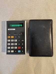 Adler 81 C Calculator, Made In Japan, With Case, Retro Pocket Calculator - Afbeelding 1 van 9