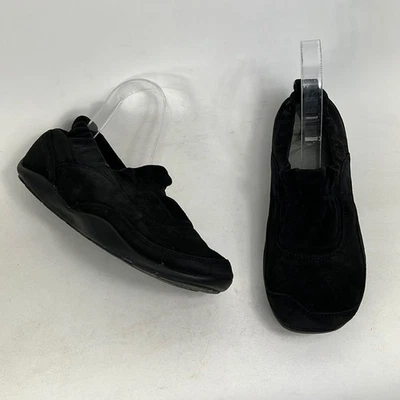 Dansko Cadence Mujer’s Talla 7 Negro Gamuza Minimalista Slip On Slouch Back Zapatos Foto 1 de 4