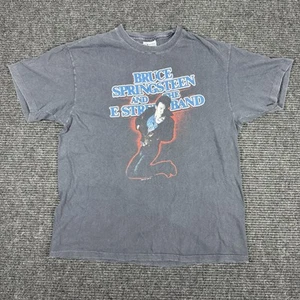 Maglietta Vintage Bruce Springsteen Born In The USA Tour Concerto 1984-1985 Nera - Foto 1 di 8