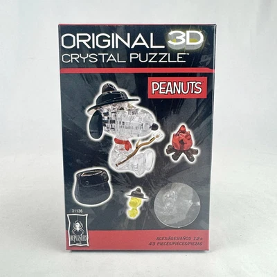 Collectible 3D Crystal Puzzle PEANUTS SNOOPY Camper with Woodstock & Campfire... - Image 1 of 4