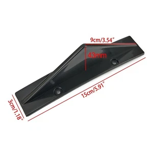 Rear Bumper Diffuser Lip Splitter Fish Fins Trim Cap Glossy For 300 - Picture 1 of 17