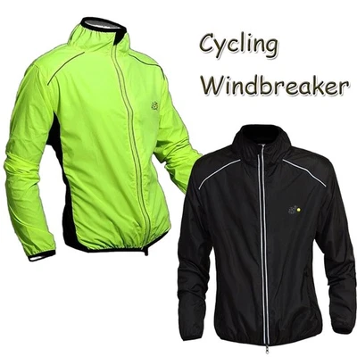 Men's Long Sleeve Jackets Jerseys Outdoor MTB Windbreaker Bike Bicycle Raincoat - Image 1 of 4