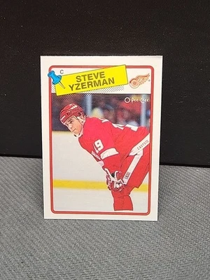 1988-89 O-Pee-Chee STEVE YZERMAN #196 Detroit Red Wings  - Image 1 of 2