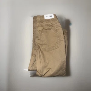 Gap Kids Beige Pull On Drawstring Lined Khaki Pants Kid Boys Size Small 6-7 - Picture 1 of 6