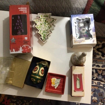 Lote Mixto Decoración Navidad 8 Platos Paz’s, Árbol, Campana, Caramelo, Muñeco de Nieve, Ángel, Foto 1 de 4