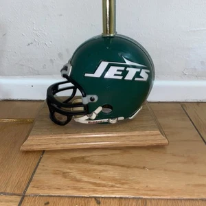 Vintage METS NFL Football Helmet Bar Table Lamp NO SHADE-WORKS GREEN USA - Picture 1 of 8