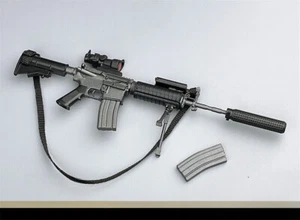 1:6 Scale M4 Gun Rifle Weapon 12" Action Figure Accessories Model Toys Decor - Picture 1 of 10