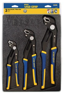 3 Pc. GrooveLock Pliers Set with Storage Tray VSG-2078710 Brand New! - Bild 1 von 2