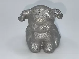 Vintage Hines Pup Cast Metal Collectible Figurine / 1 1/2” Tall, Silver Color - Picture 1 of 5