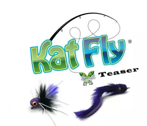 Katzenspielzeug Stab Nachfüllpackung - Lila Kat Fly® und Aal Set - Bild 1 von 1