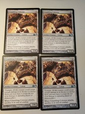 Mtg 4x Crumbling Colossus 204/249 Moderate Play