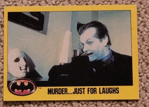 BATMAN 1989 SERIES 2 TOPPS #160 CARD Jack Nicholson Joker Batman 89 Movie Set