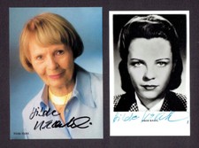 HILDE KRAHL Autograph Signed Card CARD 2 Piece 1xNice