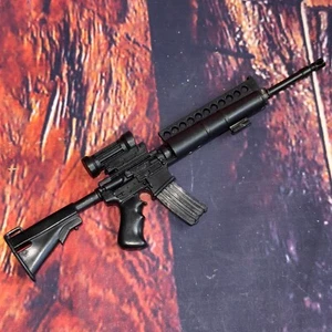 Vintage Hasbro G.I. Joe M4 Rifle Weapon Army Military 1:6 Scale Black - Picture 1 of 8
