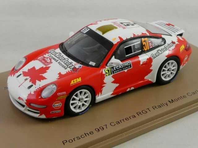Spark Model Porsche 997 Carrera Rgt N.57 Accident Monte Carlo 2019 I.crerar-c.k