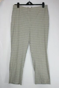 BNWOT SIZE 18 REGULAR EX M&S, AUTOGRAPH GREEN CHECK MIX WOOL BLEND TROUSERS 4804 - Picture 1 of 3