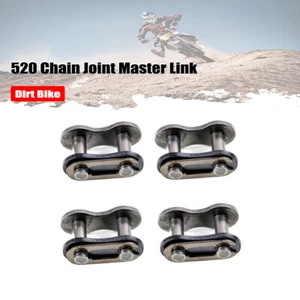 4pcs 520 Chain Joint Master Link KMC Standard Roller Motorcycle Dirt Pit Bike - Imagen 1 de 5