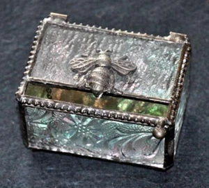 Bee Art Glass Box - Picture 1 of 2