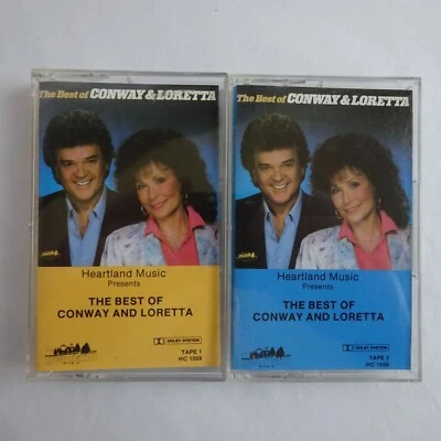 Conway Twitty Loretta Lynn 2 Cassette The Best of Conway and Loretta - Image 1 of 4