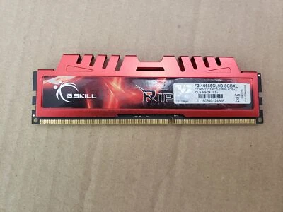 4GB G.SKILL F3-10666CL9D-8GBXL DDR3 GAMING DESKTOP RAM MEMORY   C6-6 - Image 1 of 2