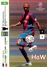 2007/08 07 08 PANINI Champions League - Eric Abidal No. 39 - F.C. Barcelona