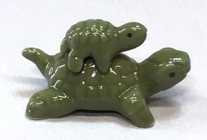 VTG Bug House Turtles Mama and Baby On Back Figurine 1 Piece Decor - Picture 1 of 5